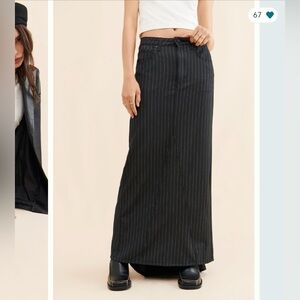 Pin Stripe Maxi Skirt